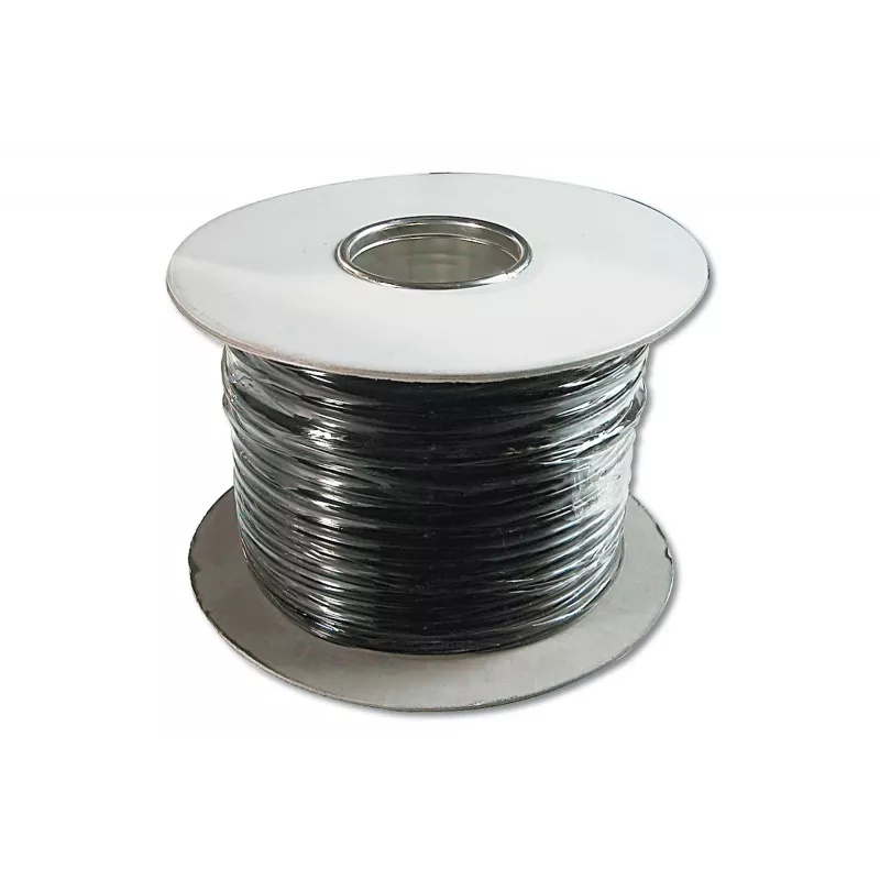 Τηλεφωνικό καλώδιο ASSMANN Electronic AK-460700-100-S RJ11 CAT5e 100m μαύρο