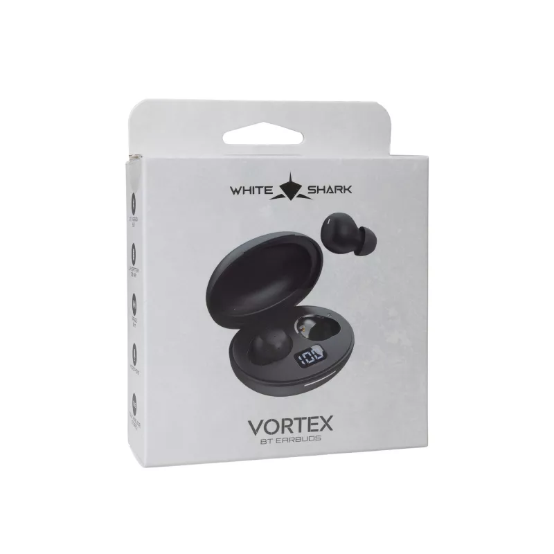 Ασύρματα ακουστικά White Shark GEB-TWS-02 Vortex μαύρα