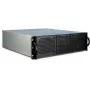 Inter-Tech 3U-30248 Rack Μαύρο, Ανοξείδωτο ατσάλι