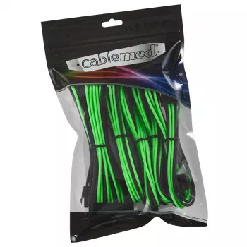 Σετ επέκτασης καλωδίων CableMod CM-CAB-CKIT-N86KKLG-R — επεκτάσεις τροφοδοσίας 8+6-Pin, μαύρο/πράσινο
