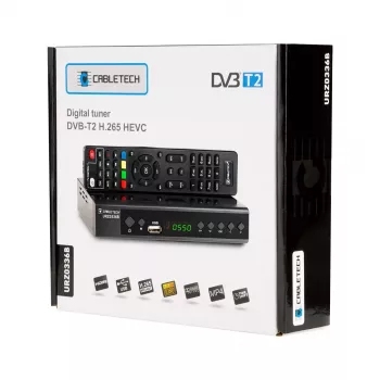 Cabletech URZ0336C δέκτης / αποκωδικοποιητής DVB-T2, H.265 HEVC