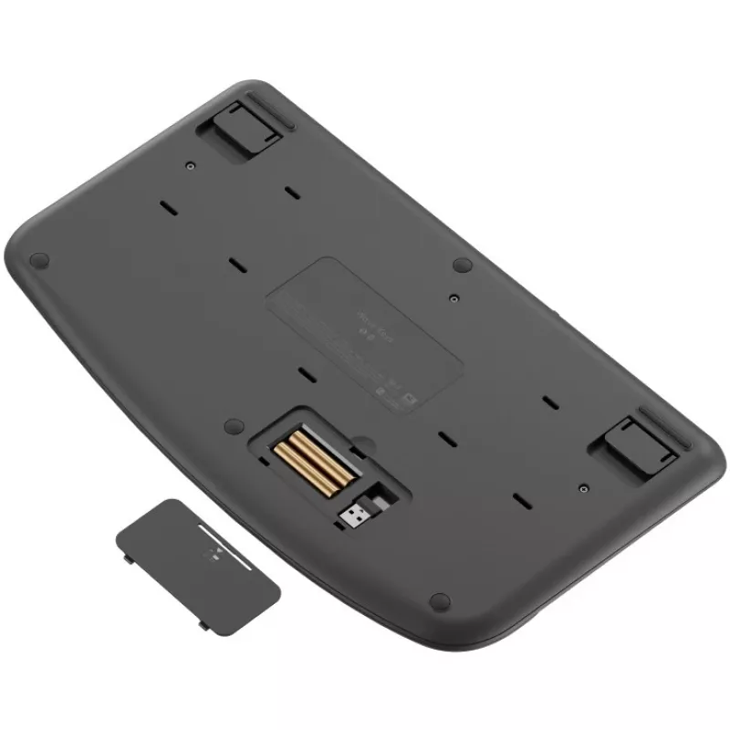 Logitech Wave Keys Office RF Wireless + Bluetooth QWERTY Δανικά Φινλανδικά Νορβηγικά Σουηδικά Graphite