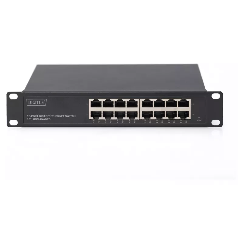 Switch δικτύου DIGITUS 10 ιντσών Gigabit Ethernet 16-Port Unmanaged (Rackmount-Modul)