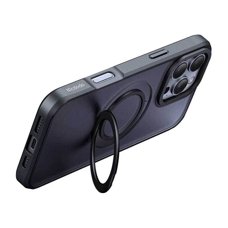 Προστατευτική θήκη με MagSafe Mcdodo PC-4933 για iPhone 16 Pro Max με ενσωματωμένη βάση, μαύρη