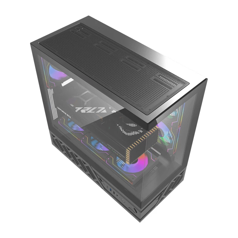 Κουτί υπολογιστή DarkFlash DS950 (μαύρο) – Midi-Tower συμβατό με ATX