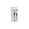 Καλώδιο White Shark Adder USB-A σε USB-C, 2 m, πλεκτό, μαύρο