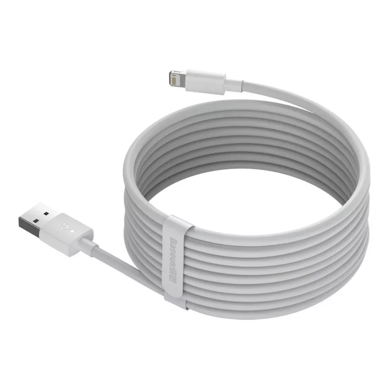 Baseus TZCALZJ-02 Καλώδιο κινητού Λευκό 1,5 m USB A Lightning