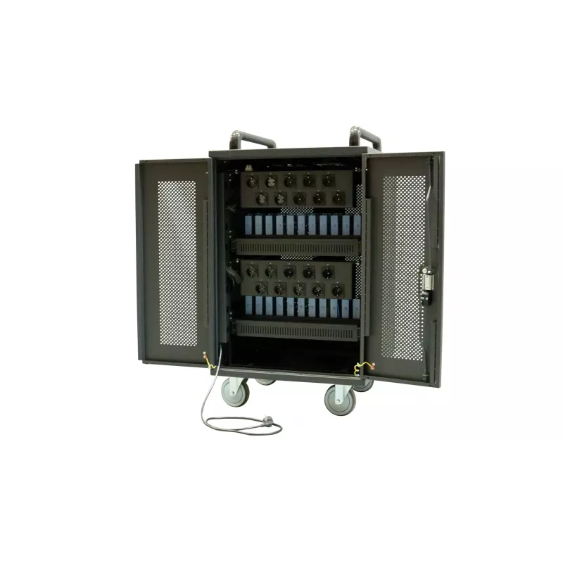 Avtek International Avtek Charging Cart 20 φορητό ντουλάπι διαχείρισης συσκευών μαύρο