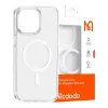 Μαγνητική θήκη McDodo για iPhone 15 Pro (διαφανής)