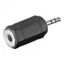 Προσαρμογέας καλωδίου Microconnect AUDASM 2,5 mm σε 3,5 mm μαύρο