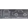 Σετ κατασκευής Cobi Trabant 601 — 72 τεμάχια, μινιατούρα μοντέλο αυτοκινήτου