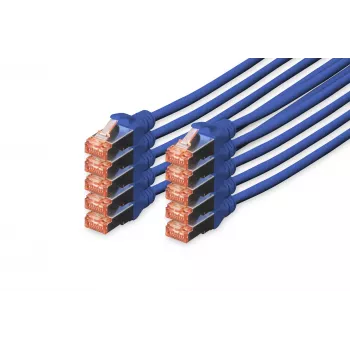 Καλώδιο δικτύου Digitus CAT 6 S/FTP RJ-45 0,25 m μπλε