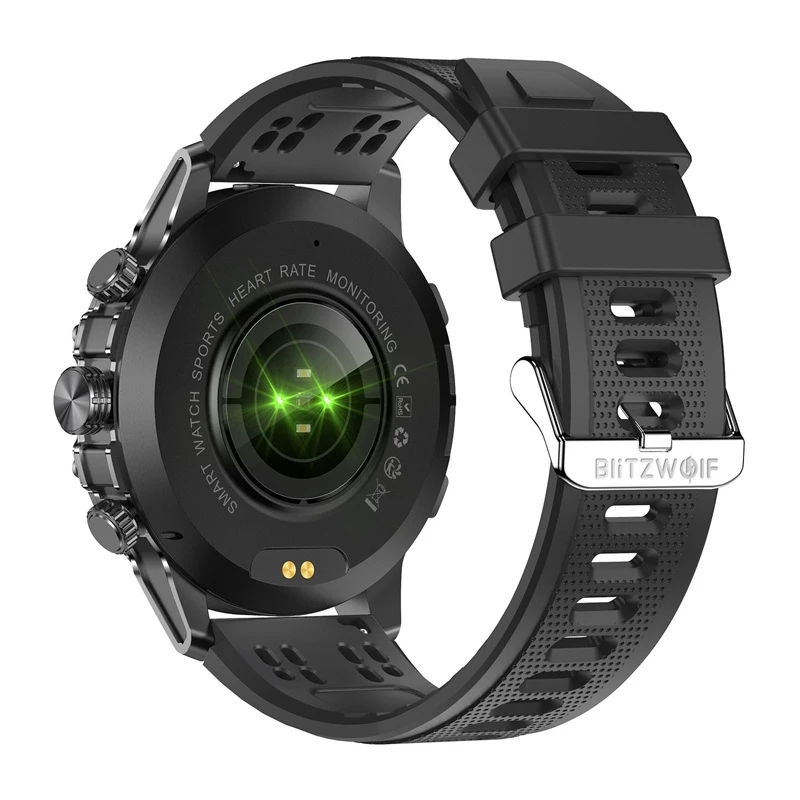 Smartwatch BlitzWolf BW-AT6 plus – μαύρο, μετρητής καρδιακών παλμών, fitness tracker