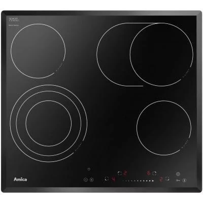 Κεραμική εστία Amica Pc 6411FTS παιδική ασφάλεια χρονοδιακόπτης