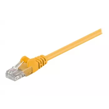 Wentronic Goobay καλώδιο patch CAT 5e, U/UTP, κίτρινο, 15 m - μείγμα χαλκού CCA (68351)