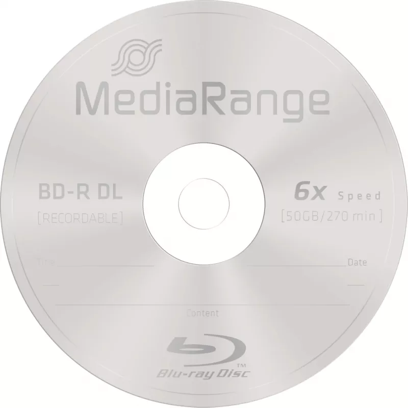 BD-R DL MediaRange MR508 50 GB 25 τεμ.
