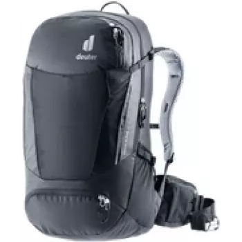 Σακίδιο πλάτης DEUTER Trans Alpine 32 EL — 32 L, εργονομικό σακίδιο ποδηλάτου/μετακίνησης, μαύρο