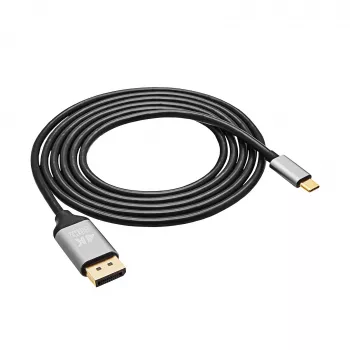 Akyga AK-AV-16 Καλώδιο USB-C σε DisplayPort, 4K 60 Hz, 1,8 m, μαύρο