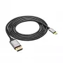 Akyga AK-AV-16 Καλώδιο USB-C σε DisplayPort, 4K 60 Hz, 1,8 m, μαύρο