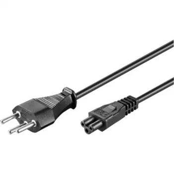 Wentronic Goobay Καλώδιο τροφοδοσίας Ελβετικό, 1,8 m, Μαύρο - Ελβετικό βύσμα (Τύπος J, SEV 1011) > Βύσμα συσκευής C5 (93960)