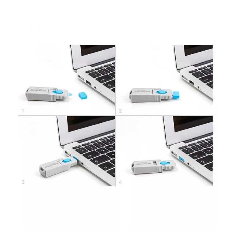 Φραγή θύρας USB Type-A DeLOCK 20947 10 θύρες μπλε
