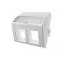 Αντάπτορας 45x45 2xRJ45 κυρτός γωνιακός Alantec OS022 — 2-Port RJ45 Γωνιακός Αντάπτορας