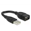 Καλώδιο USB DeLOCK 15cm USB 2.0 USB A μαύρο