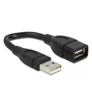 Καλώδιο USB DeLOCK 15cm USB 2.0 USB A μαύρο