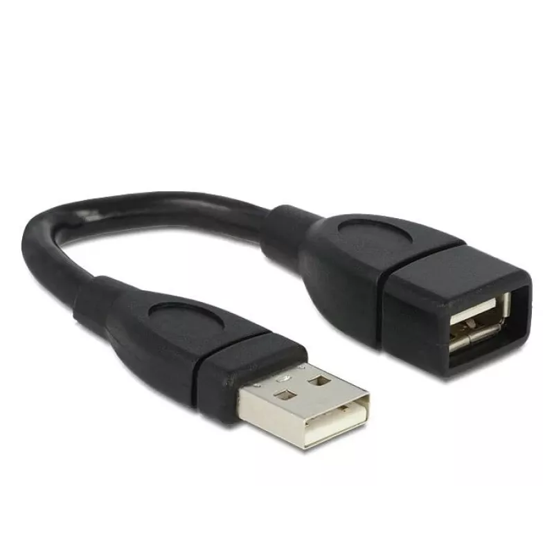 Καλώδιο USB DeLOCK 15cm USB 2.0 USB A μαύρο