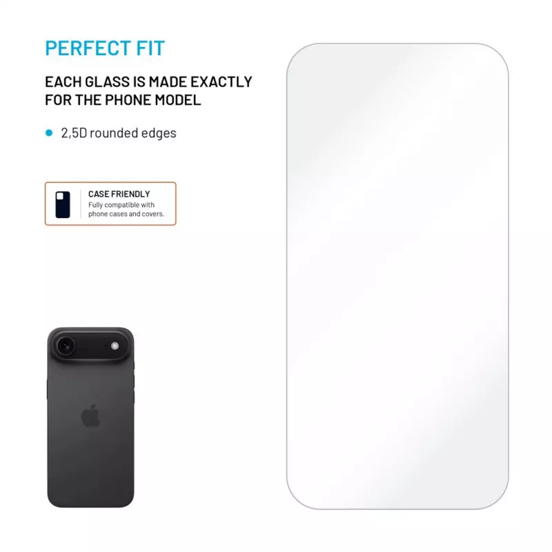 Fixed Screen protector | Apple | iPhone Air | Tempered Glass | Διαφανές | 2.5D