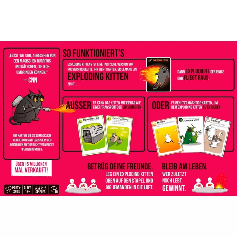 Exploding Kittens - NSFW-Edition, παιχνίδι με κάρτες