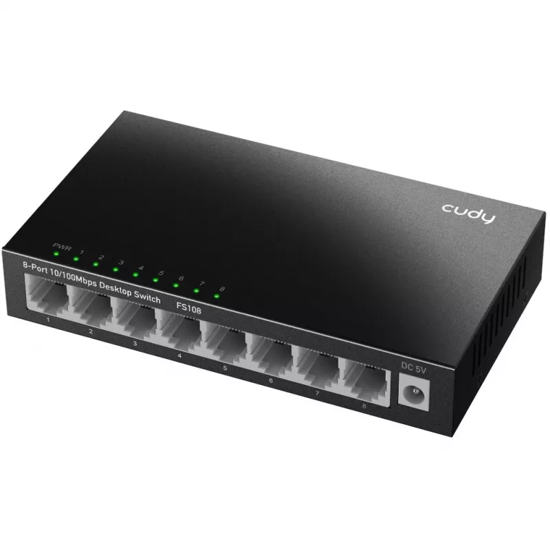 Unmanaged Switch Cudy FS108 8 θύρες Fast Ethernet 10/100 Μαύρο