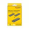 Σταθμός σύνδεσης DeLOCK Dual USB Type-C με HDMI USB 3.2 SD PD 3.0