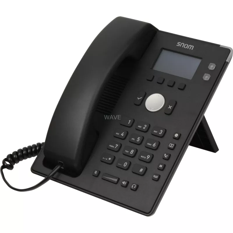 snom D120 - τηλέφωνο VoIP - τριμερής διάσκεψη - SIP - 2 καλώδια - μαύρο (4361)