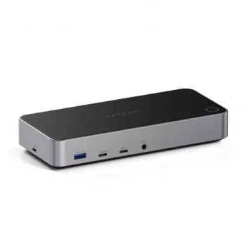 Satechi Triple 4K Display ενσύρματο dock μαύρο ασημί 4K Ultra HD 60 Hz