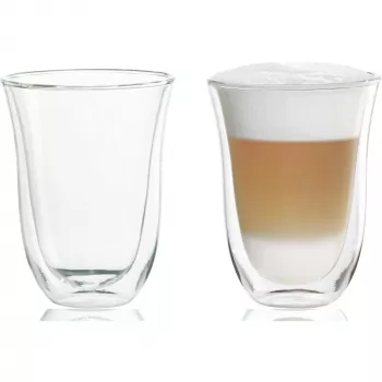 Ποτήρι καφέ DeLonghi De’Longhi 5513214611 διαφανές γυαλί 2 τεμ. 220 ml 117 mm
