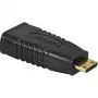 Wentronic Goobay προσαρμογέας HDMI™, υποδοχή θηλυκή HDMI Standard (Type A), μαύρο - υποδοχή θηλυκή HDMI™ A>βύσμα αρσενικό HDMI™ C(Mini) (68841)