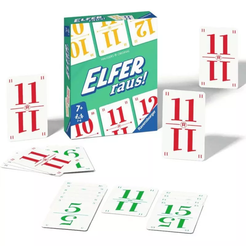 Elfer raus, Παιχνίδι με κάρτες