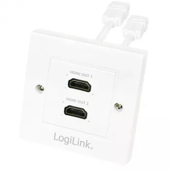 Καλώδιο HDMI LogiLink AH0015, Τύπου A, υποδοχή θηλυκή σε υποδοχή θηλυκή, Λευκό
