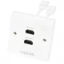 Καλώδιο HDMI LogiLink AH0015, Τύπου A, υποδοχή θηλυκή σε υποδοχή θηλυκή, Λευκό