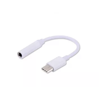 Αντάπτορας ήχου SAVIO USB Type 3.1 C (M) – jack 3,5 mm (F) λευκό AK-35
