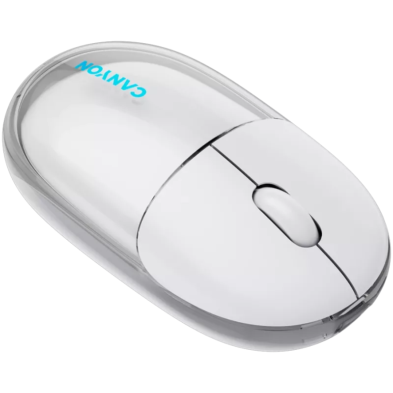 CANYON Ποντίκι OnClick 24 BT/ Wireless Διαφανές/Λευκό