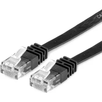 Value 21.99.0960 Καλώδιο δικτύου RJ45, Patch CAT 6 U/UTP 0,50 m μαύρο 1 τεμ.