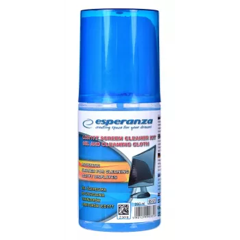 Σετ καθαρισμού οθόνης ESPERANZA ES121 για LCD/TFT/Plasma, 200 ml