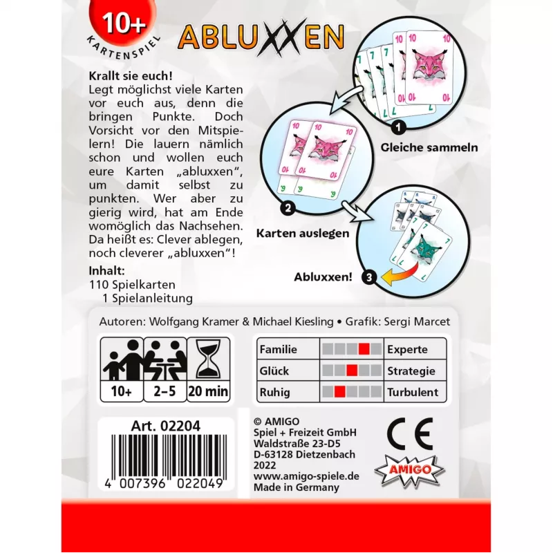 Amigo 02204 Επιτραπέζιο παιχνίδι Abluxxen 20 λεπ.