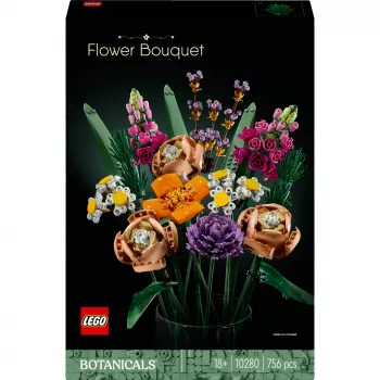 LEGO 10280 Icons Ανθοδέσμη Τεχνητά λουλούδια Σετ για ενήλικες Διακοσμητικά αντικείμενα σπιτιού Ιδέα δώρου για γυναίκες άνδρες Αυτή & Αυτόν Σύζυγο ή Σύζυγο