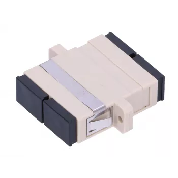 Adapter οπτικών ινών Extralink SC/UPC Multimode Duplex, υποδοχή–υποδοχή, γκρι