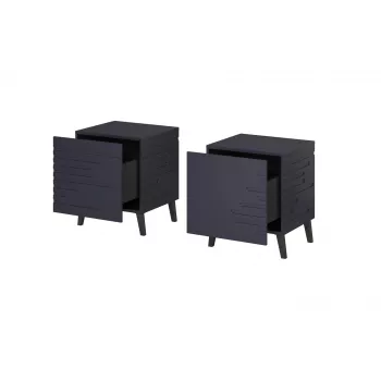 Κομοδίνο cama meble NOVA 44×40×52 cm, 1 συρτάρι, μπλε μαρίν ματ