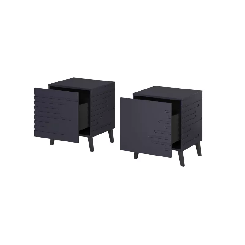Κομοδίνο cama meble NOVA 44×40×52 cm, 1 συρτάρι, μπλε μαρίν ματ