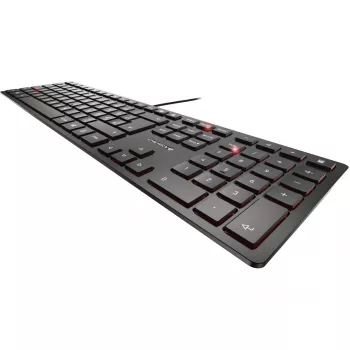CHERRY KC 6000 Slim Πληκτρολόγιο Universal USB QWERTZ Γερμανικό Μαύρο